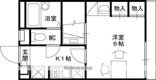 レオパレスアクト【207号室】の間取り
