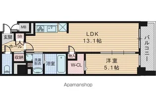 パグーロ東三国【4階】の間取り