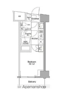 ザ・パークハビオSOHO代々木公園【4階】の間取り