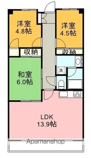 マルシオン・マルジュ【4階】の間取り