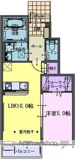 SUCCEED M【105号室】の間取り