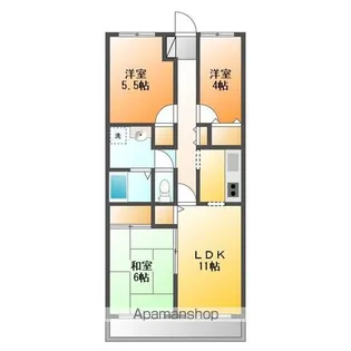 クレール栄町【4階】の間取り