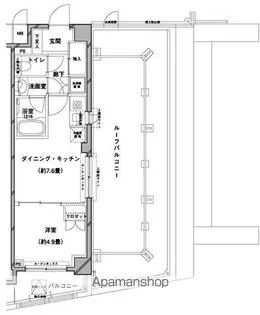 コンフォリア目黒八雲【6階】の間取り