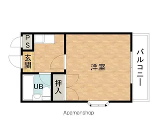 ヴェルナール春木【1階】の間取り