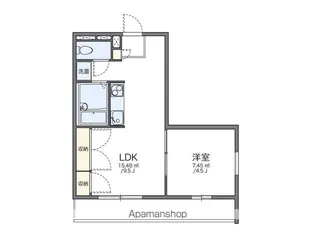 レオパレスマイルストーン【2階】の間取り