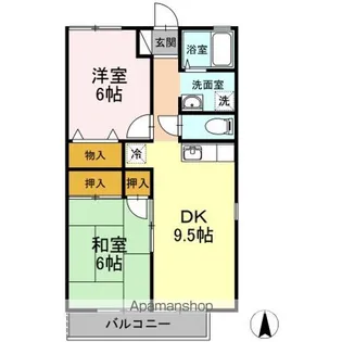 フラッツ・マイ【101号室】の間取り