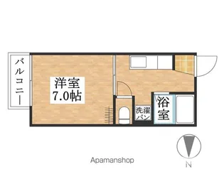 ウエストスクエア【202号室】の間取り