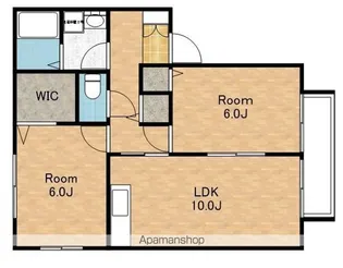 エスペランサ日夏【201号室】の間取り