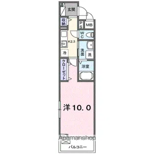 ヒカルサ東鷲宮【2階】の間取り