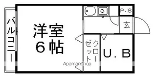 ぱれっと中須賀【303号室】の間取り
