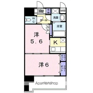 2Kの間取り画像