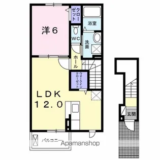 エバーフォレスト【2階】の間取り