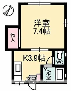 ディアスT2【102号室】の間取り