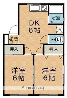 コーポ展望【101号室】の間取り