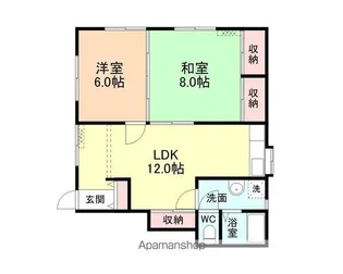 コーポ野方台【102号室】の間取り