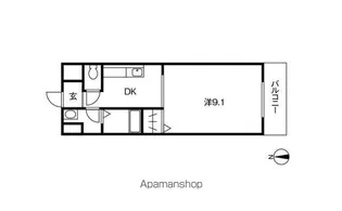 第3マンションふじ【10階】の間取り