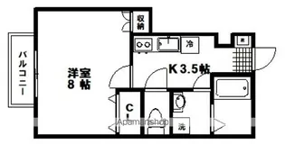 1Kの間取り画像