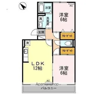 アネックス寿【1階】の間取り