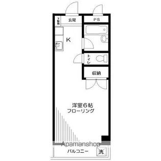 熊の前ビル【4階】の間取り