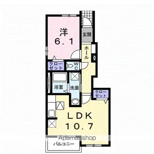グレイスM【1階】の間取り