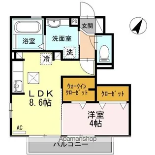 マロンパーク【1階】の間取り