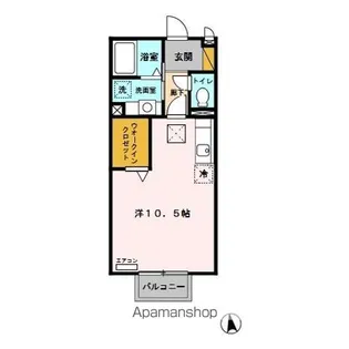 アンソレイユ【1階】の間取り