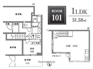 東京都杉並区成田東2丁目【マンション】の間取り