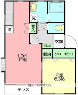 ガーラサントクⅡ【1階】の間取り