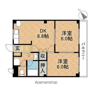 コーポSAWADA【2階】の間取り