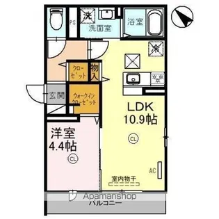ARCーENーCIEL【1階】の間取り