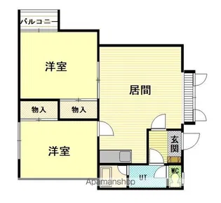 ヴェール【202号室】の間取り