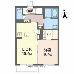 メゾンマスト本宮【1階】の間取り