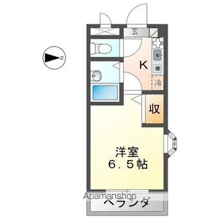 滋賀県東近江市八日市町【マンション】の間取り