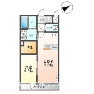 IRIE LIFE Ⅱ (アイリーライフ Ⅱ)【1階】の間取り