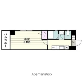 タウンパディ上之園【201号室】の間取り