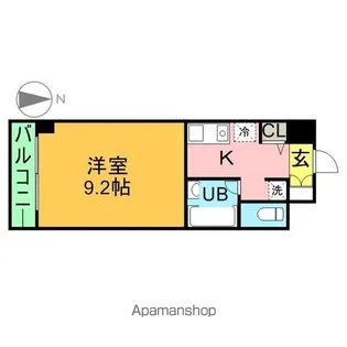 1Kの間取り画像