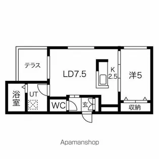 ムーンテラス【1階】の間取り