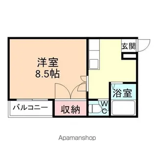 トレイン【106号室】の間取り