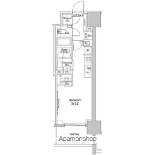 ザ・パークハビオ元浅草プレイス【9階】の間取り