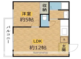 オアシス【302号室】の間取り
