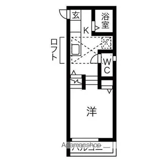 隠れ家(KAKUREGA)【2階】の間取り