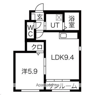 レジデンス吉岡2【1階】の間取り