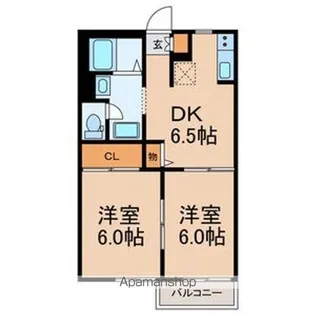 フォレストさつき【102号室号室】の間取り