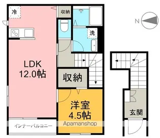 リーブルファイン戸田【2階】の間取り