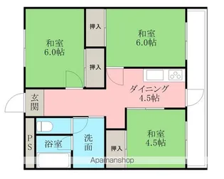 ライフパートⅢ【302号室】の間取り