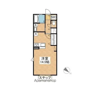 CLEAR【102号室】の間取り