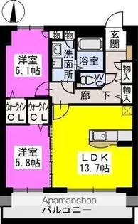 ヴィラ・ソフィア【6階】の間取り