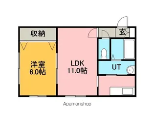 イースヴィレッヂ【1階】の間取り