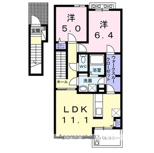 ヴィオラ Ⅲ【2階】の間取り