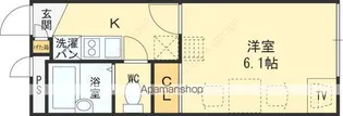 レオパレスセブンスヒルⅢプラス【1階】の間取り